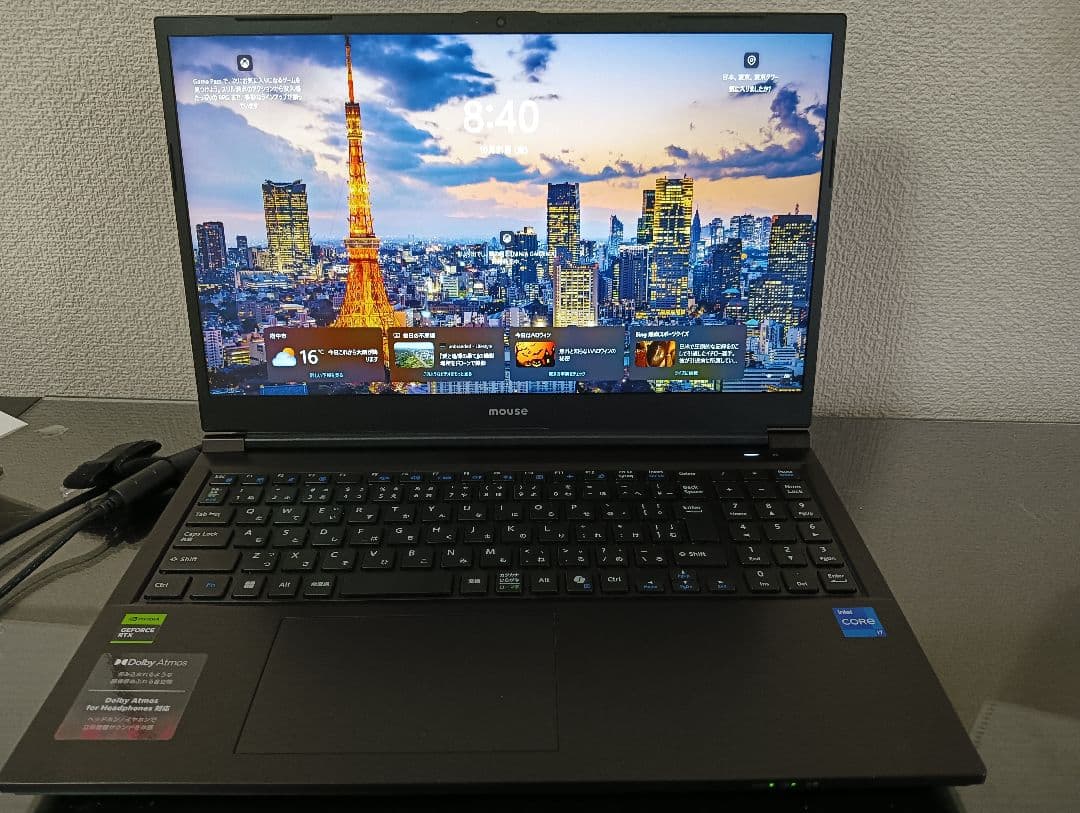 mouse K5-I7G50BK-B（32GB ）15.6型(1週間のみ使用)