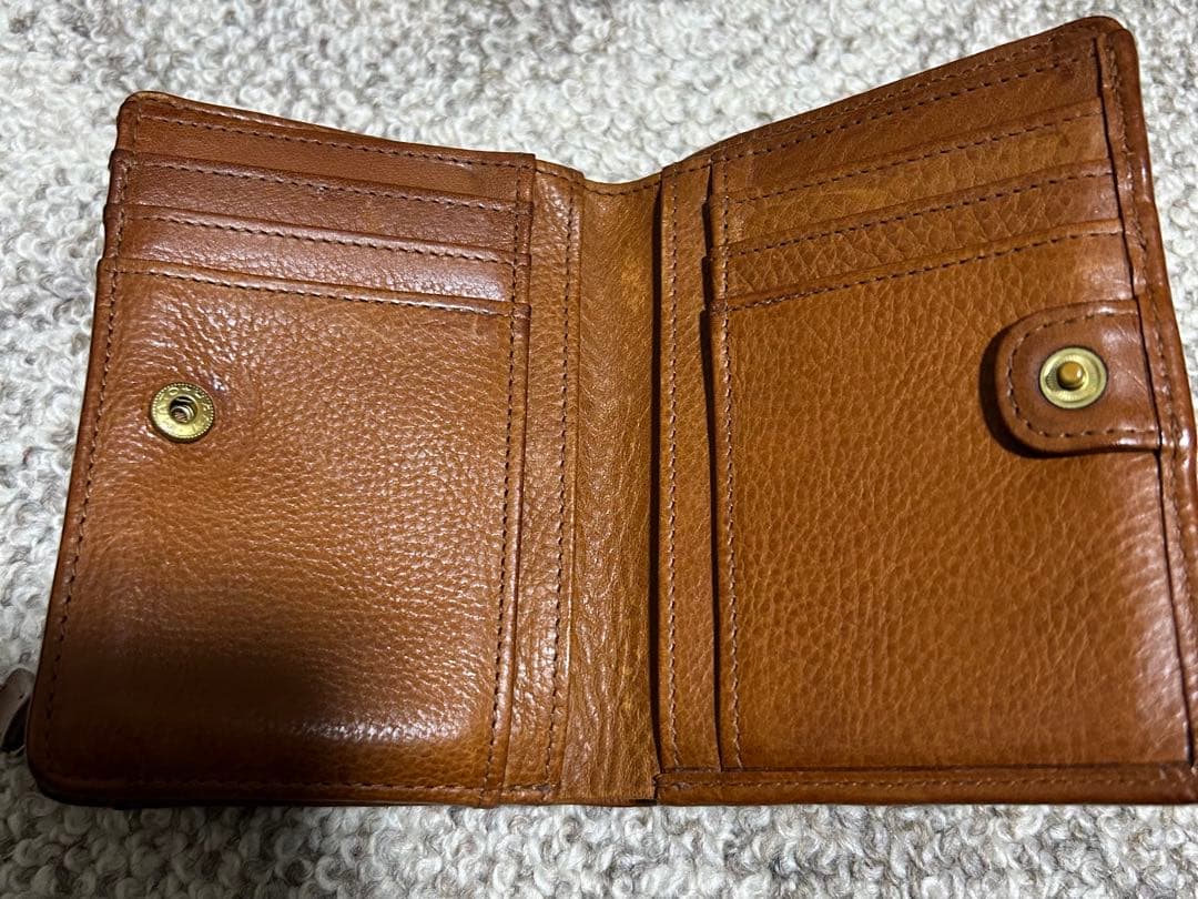 【最終価格】ゲンテン genten トスカ　二つ折り財布 ブラウン