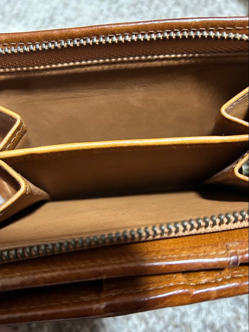 【最終価格】ゲンテン genten トスカ　二つ折り財布 ブラウン