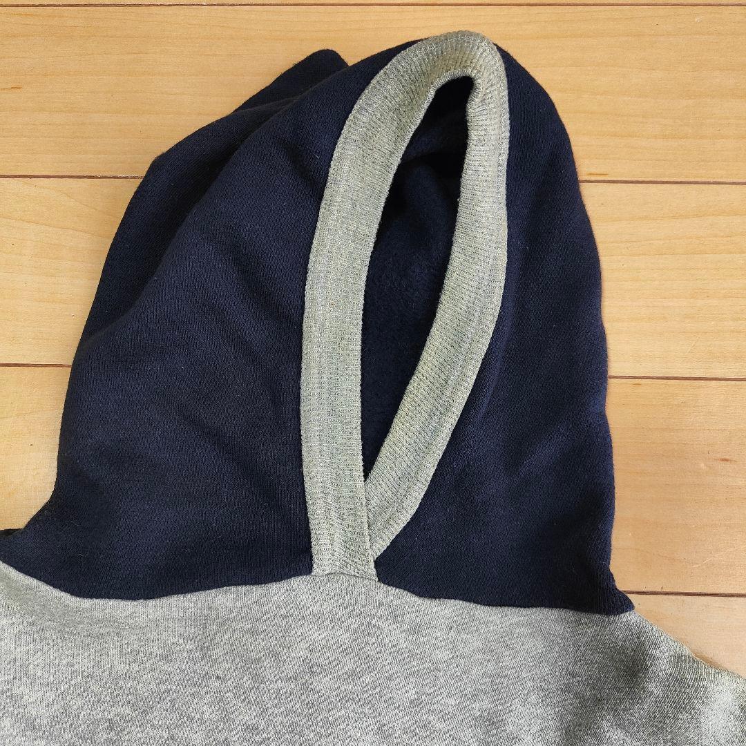 50s VINTAGE SWEAT パーカー　ツートン　リブ長　ヴィンテージ