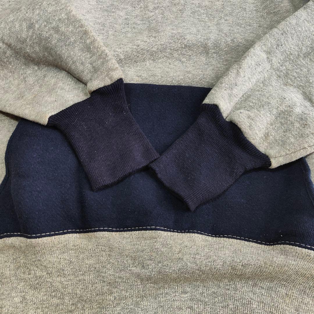 50s VINTAGE SWEAT パーカー　ツートン　リブ長　ヴィンテージ