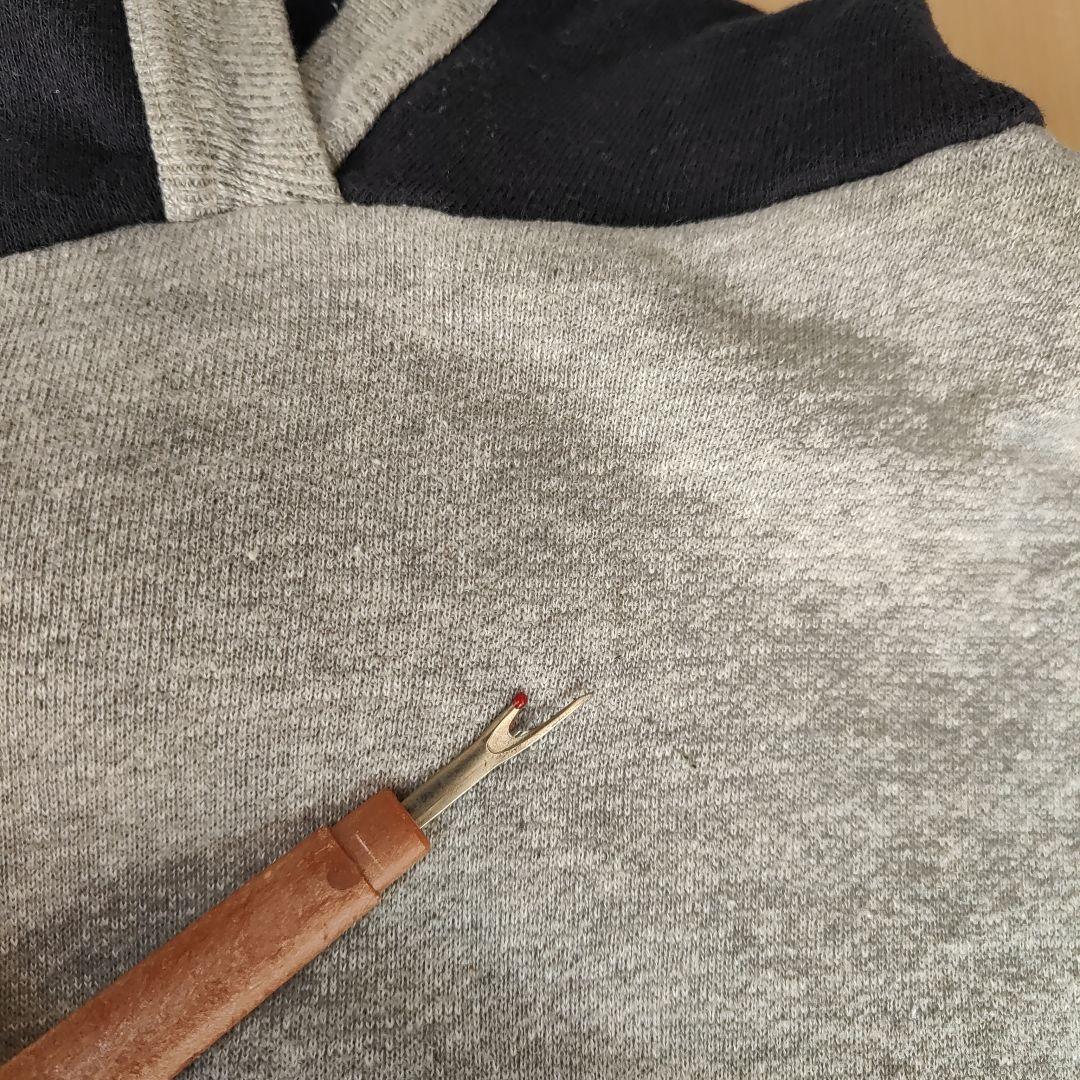 50s VINTAGE SWEAT パーカー　ツートン　リブ長　ヴィンテージ