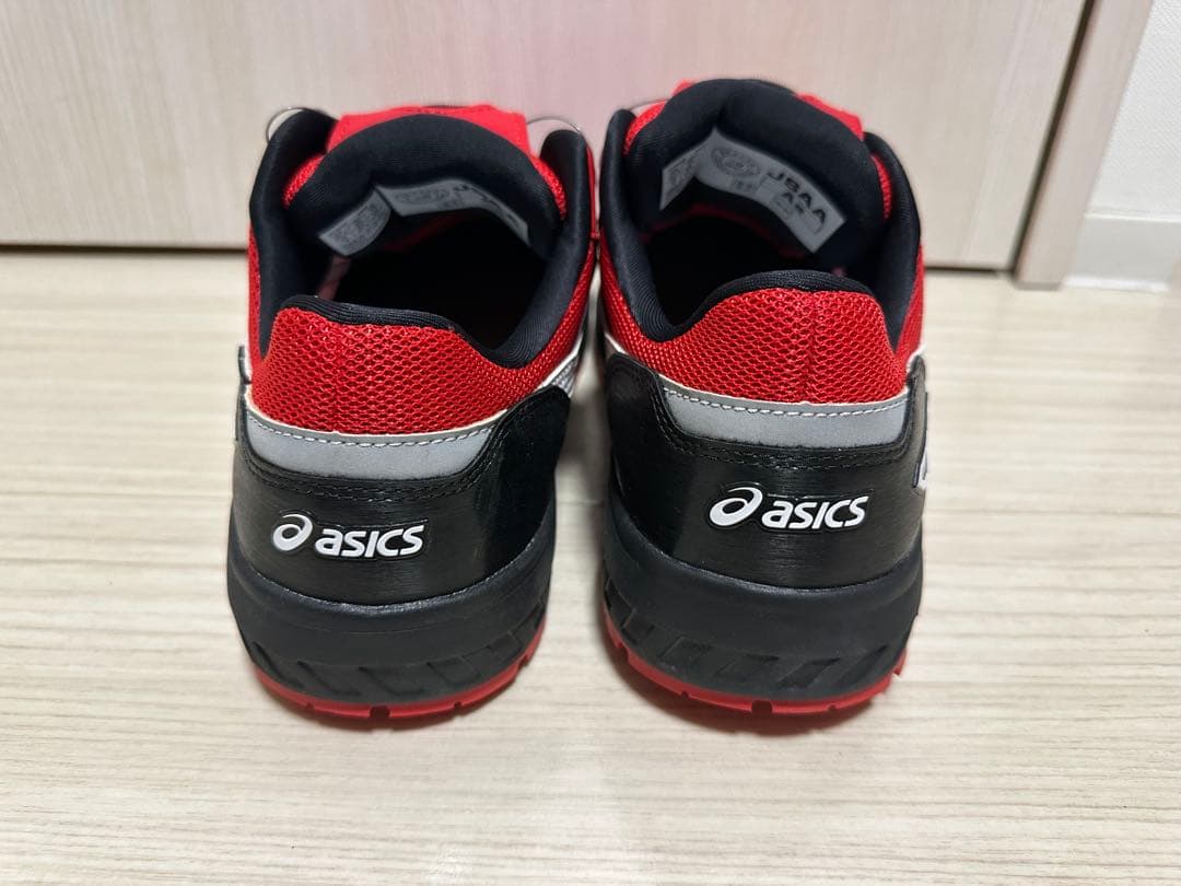 ASICS ダイヤル式安全靴 レッド