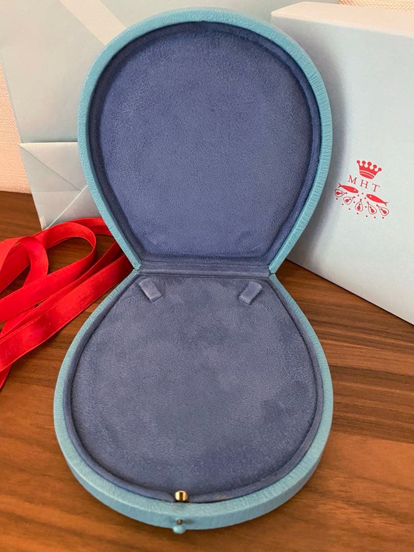 マリーエレーヌドゥタイヤック　MHT レザーアクセサリーケース 水色