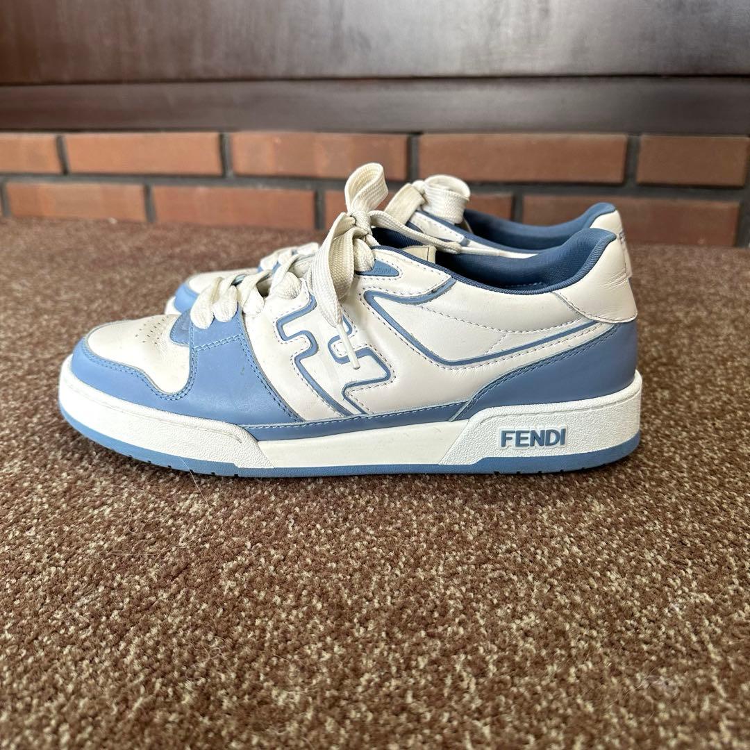 FENDI フェンディ マッチ スニーカー ホワイト 水色