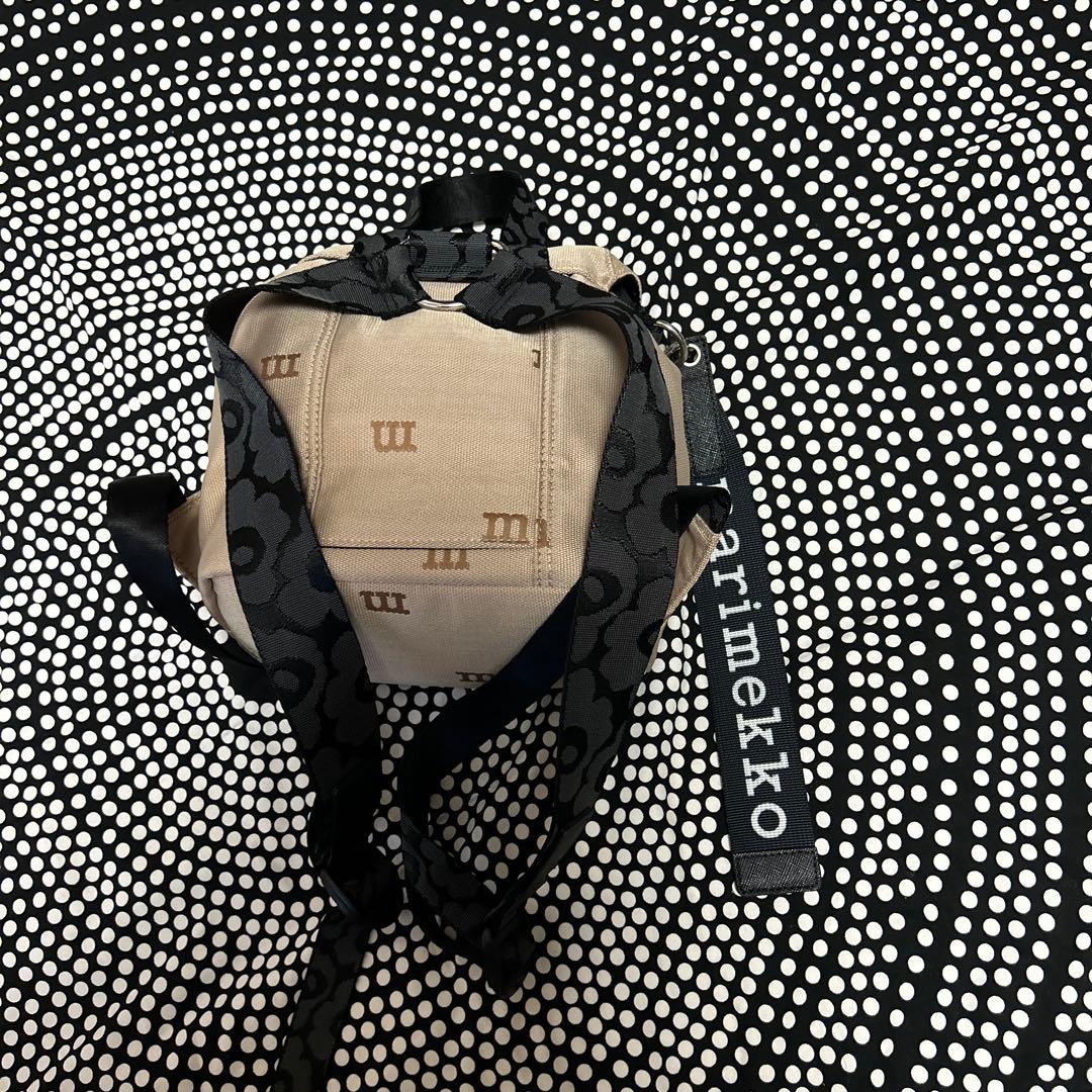 marimekko ベージュ ミニバックパック