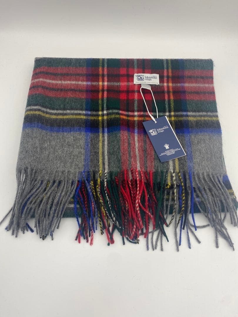 JOHNSTONS ジョンストンズ 大判チェックストール　グレースチュワート