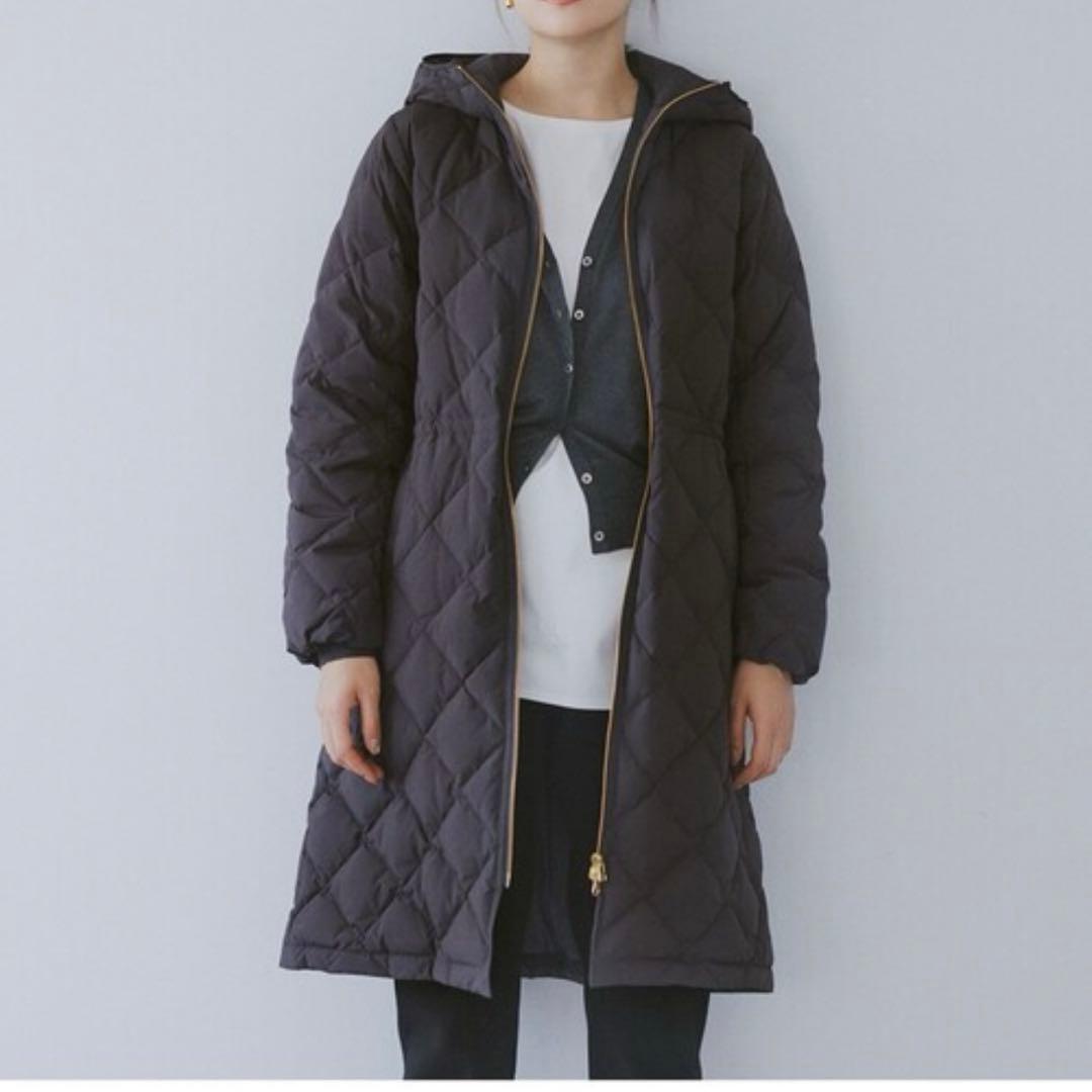 ダウンコート 「VERYベストダウン大賞コスパ賞」TAION×UNFILO 黒S