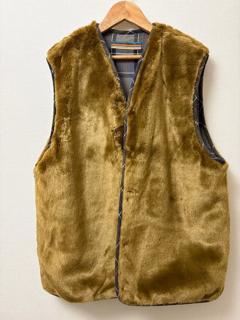 Barbour ×Paul Smith リバーシブル　ベスト
