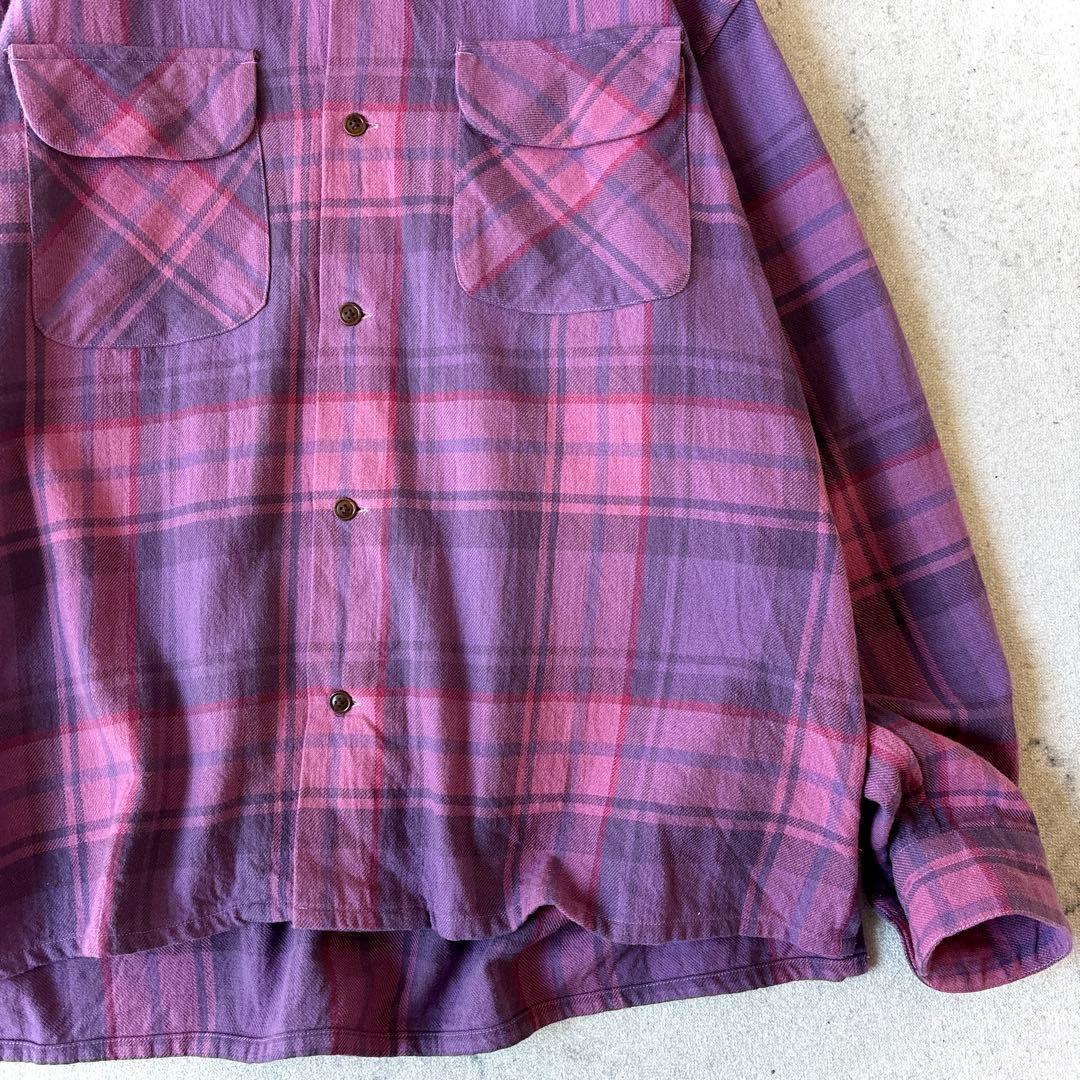 美品 ts(s) 3→L コットン チェック 開襟 ボードシャツ ネペンテス関連