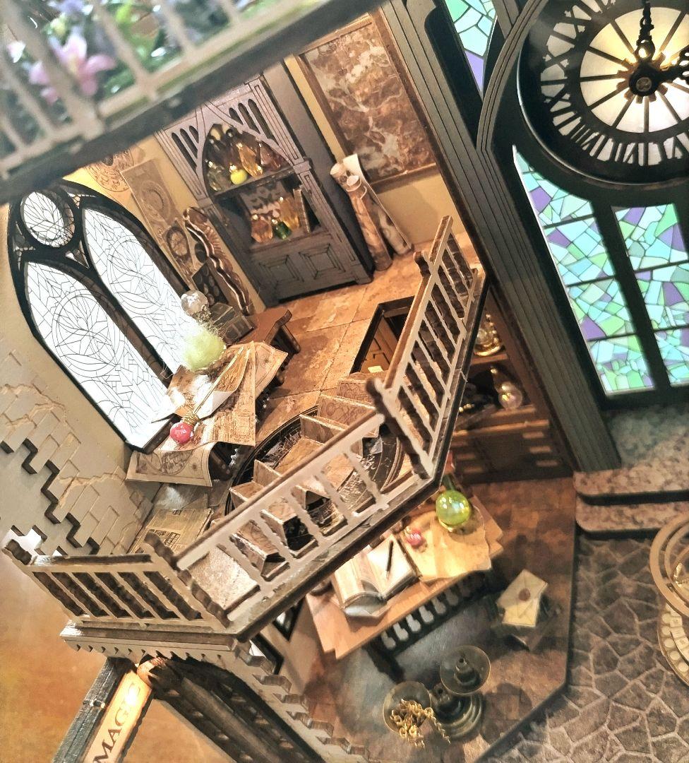 *完成品* ドールハウス マジックハウス ハリーポッター 大時計 古城 カバー付