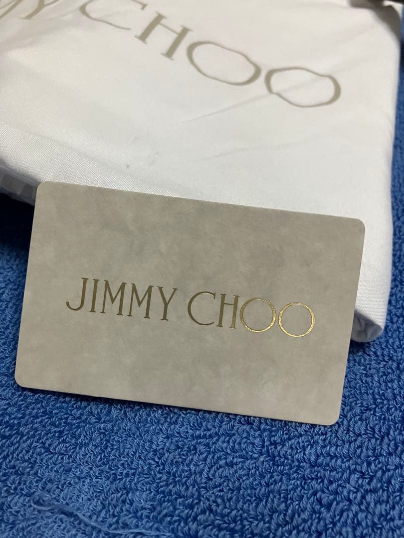 極美品Jimmy Choo ジミーチュウCHOO ロゴ ブラックバッグ