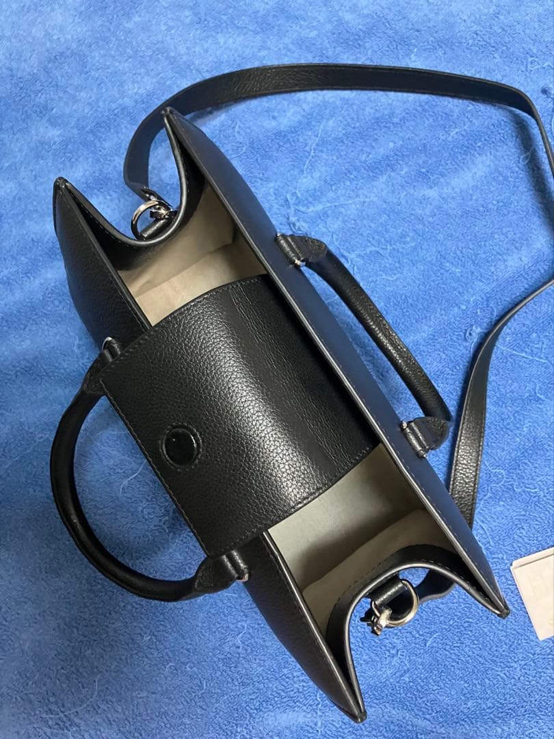 極美品Jimmy Choo ジミーチュウCHOO ロゴ ブラックバッグ