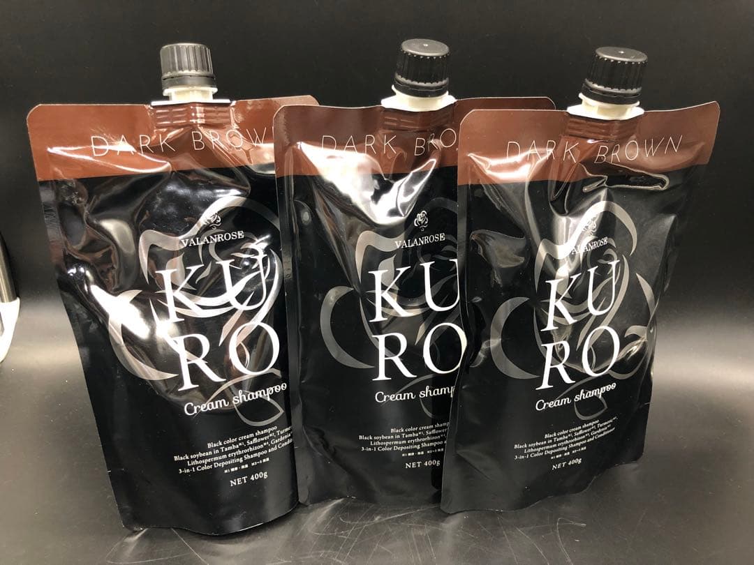 Z65 KURO VR クロクリームシャンプー　ダークブラウン　400g×3