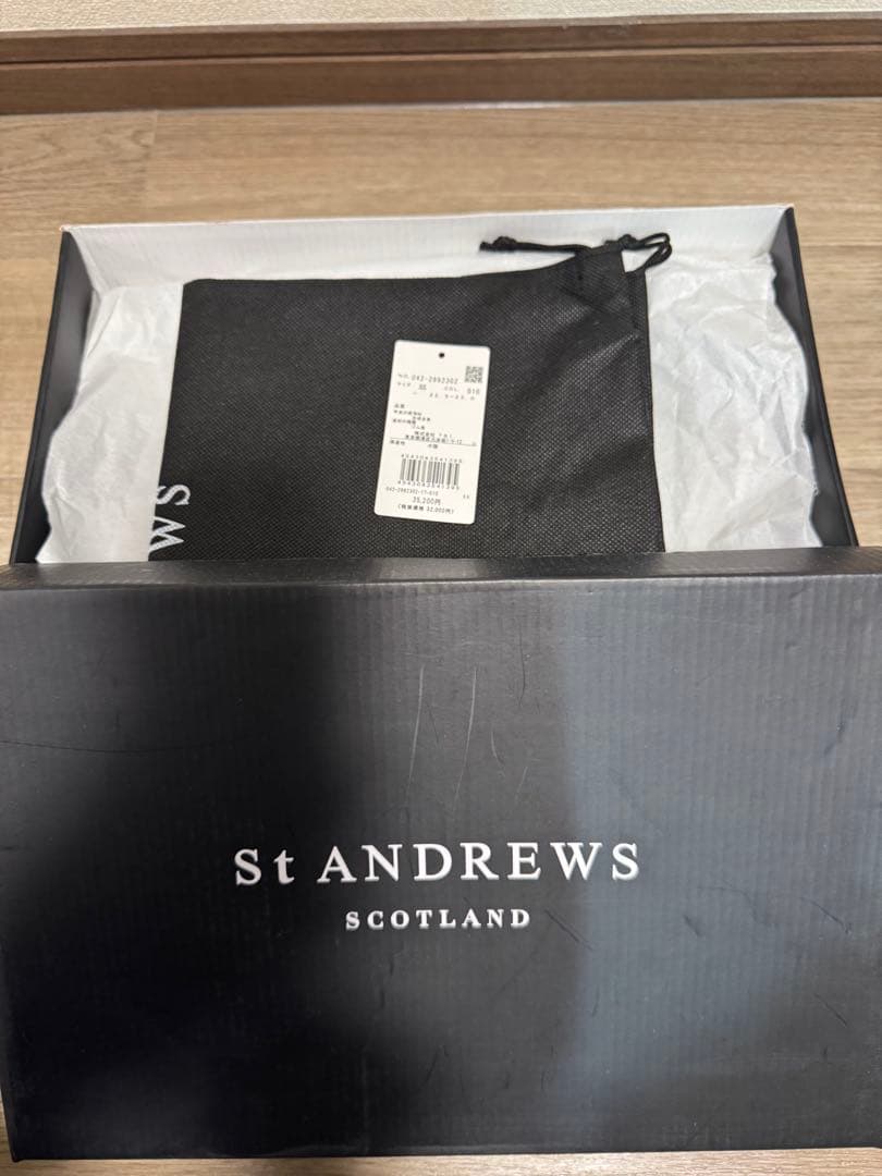 新品　未使用　セントアンドリュース　ゴルフシューズ　レディース　ブラック　23