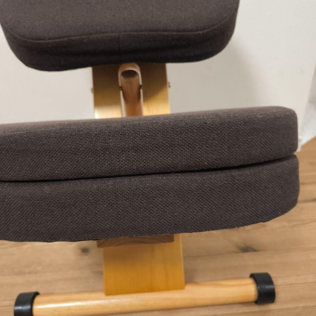 宮武製作所 プロポーションチェア バランスチェア ブラウン クッション付き