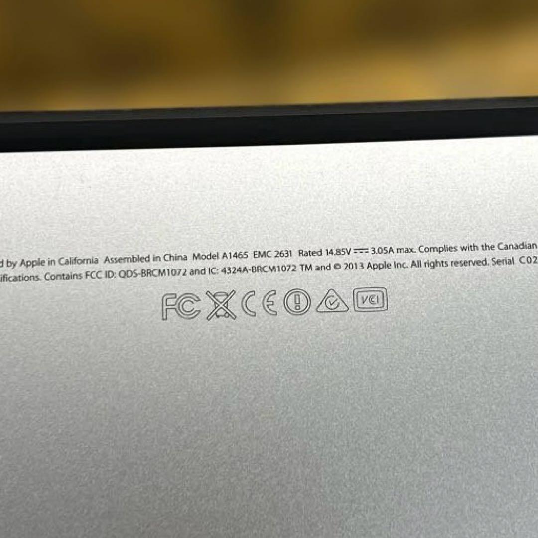 macbook air 11インチ(Mid2013)