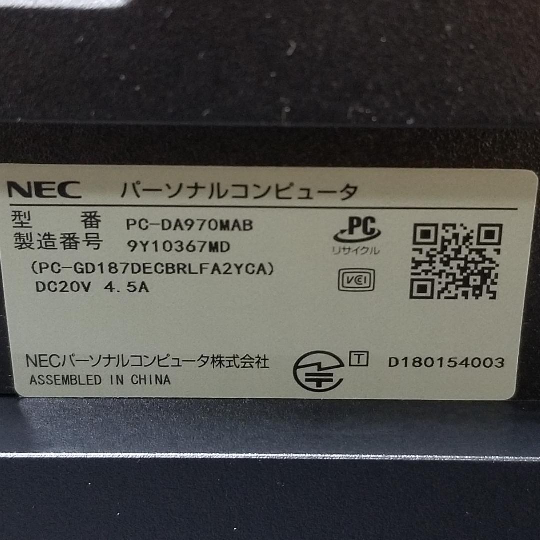 ジャンク品 NEC 第8世代 i7 一体型 PC-DA970MAB(E0730)