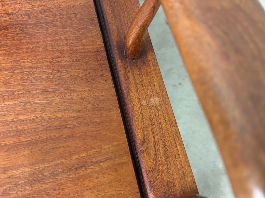 アンティーク 唐木 花梨 無垢材 肘付イス 古家具 アームチェア 木製