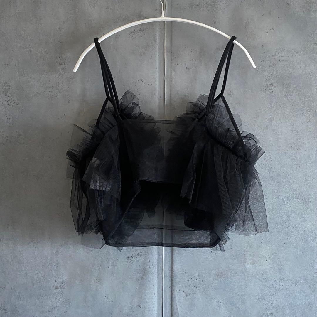 新品 chikakisada チカキサダ チュールキャミトップ ビスチェ