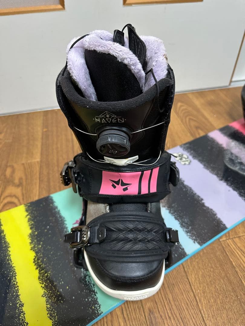 3セットSABRINAスノー ボード135cmビンディング付ブツ24cm