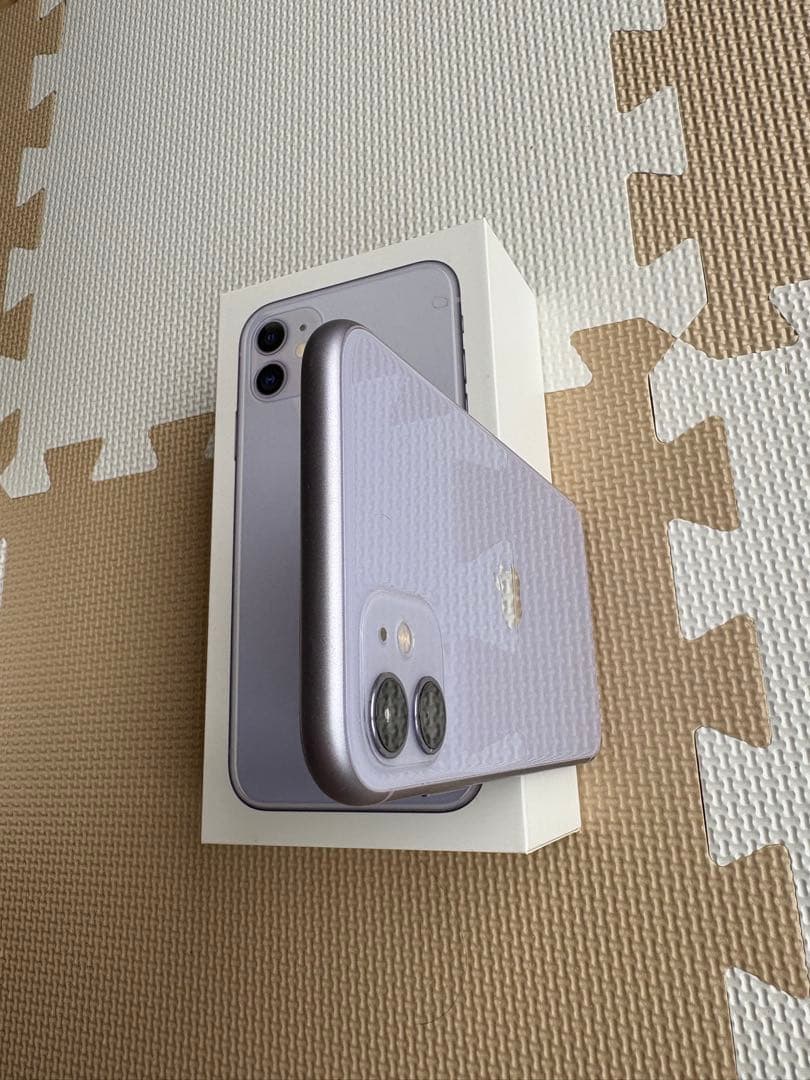 iPhone 11 パープル 本体 SIMフリー 付属品あり