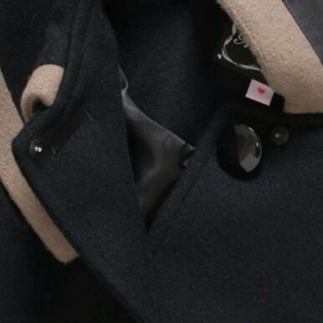 メゾピアノジュニア バイカラーセーラーコート 150