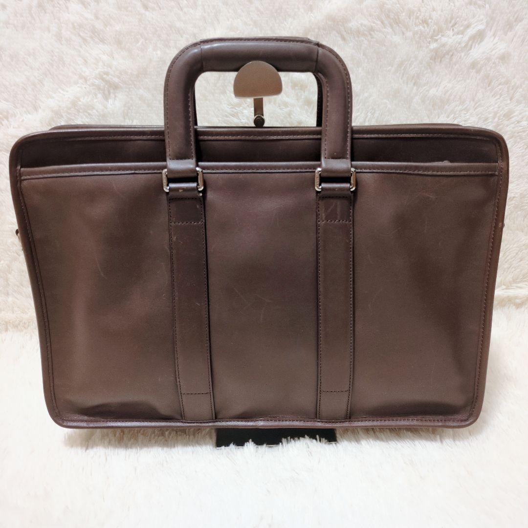 COACH コーチ ビジネスバック ブリーフケース レザー ブラウン 2WAY