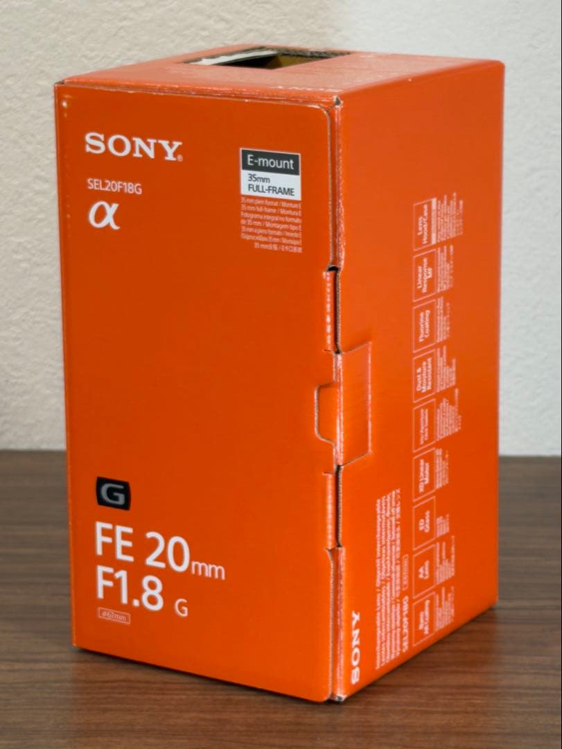 【美品】SONY FE20mm F1.8 Gレンズ SEL20F18G
