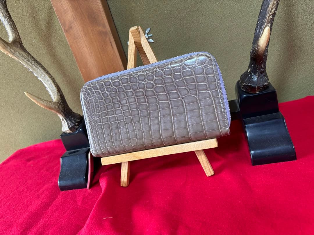 池田工房　クロコダイル　長財布