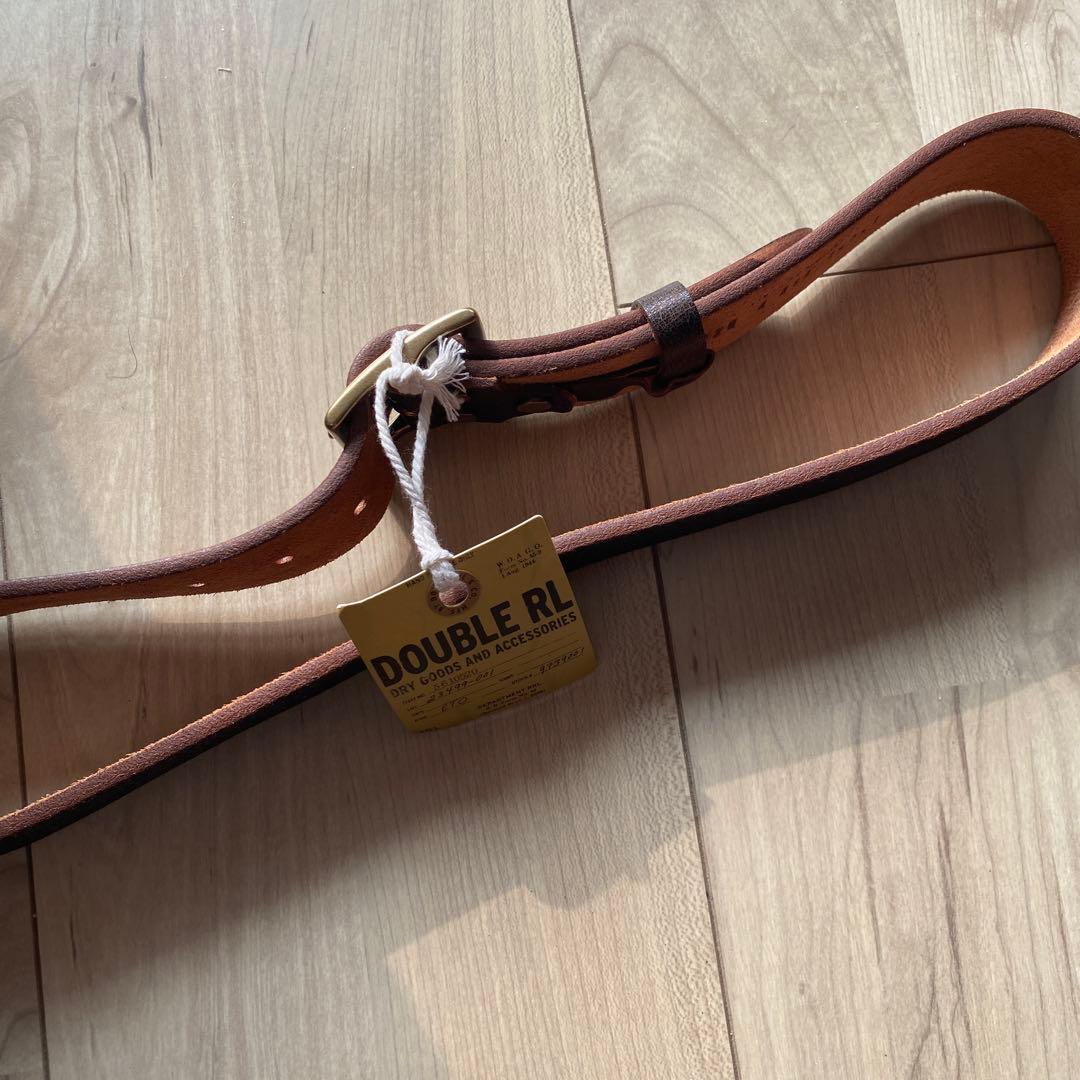 RRL DOUBLE RL 高級レザーベルト イタリア製
