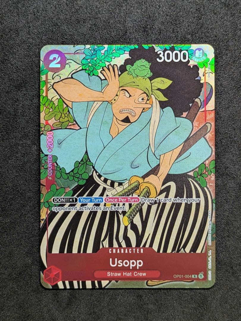 ワンピースカード　1stAnniversary　英語版　ウソップ 浮世絵