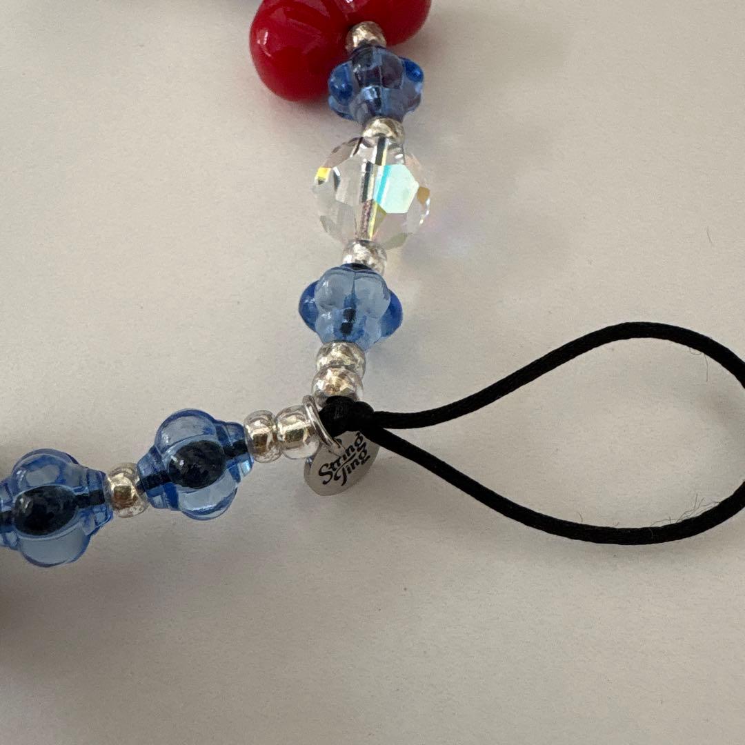 正規品stringtingカラフルハート雲スマホストラップ