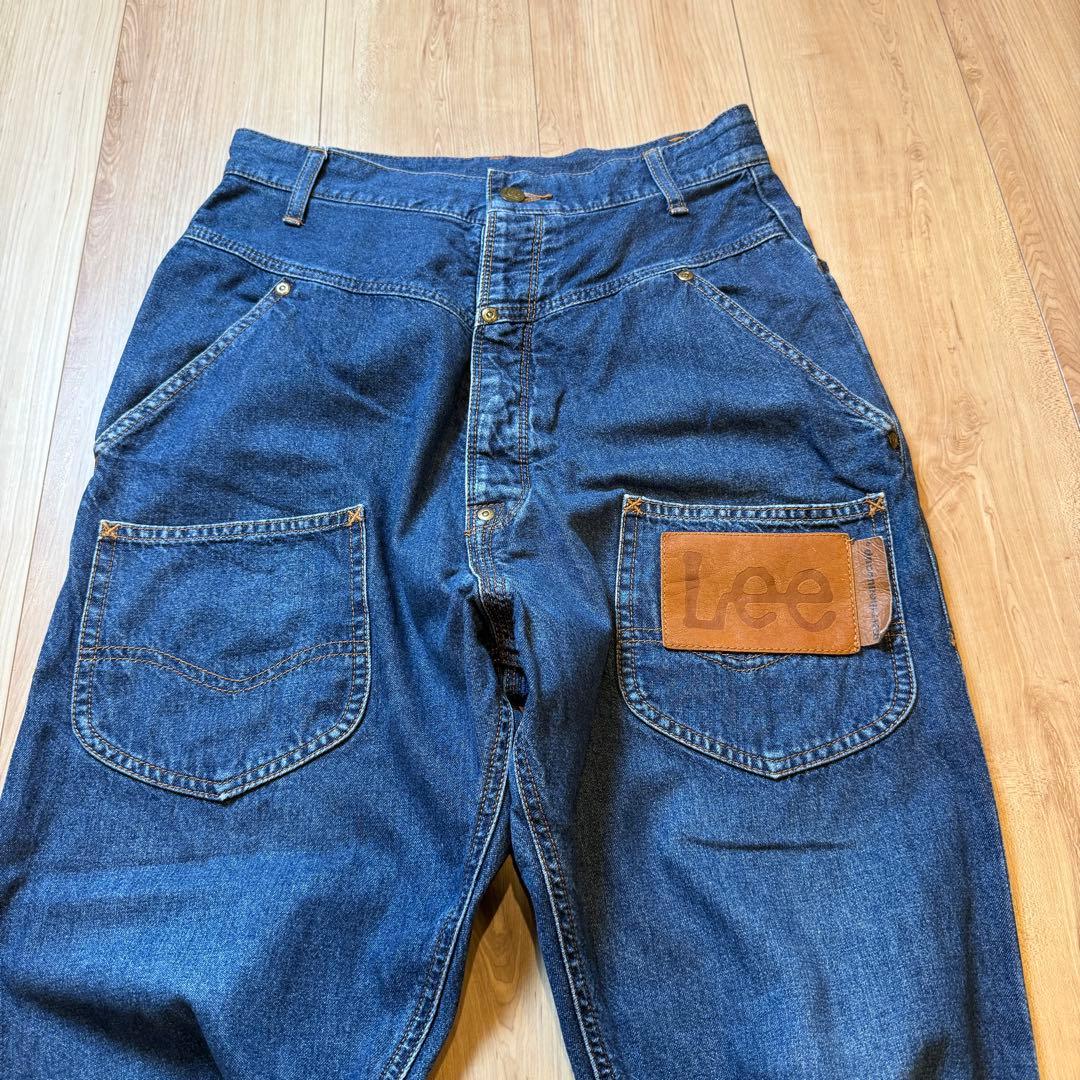 【美品】メルシーボークー Lee コラボうしろまえデニムパンツ S