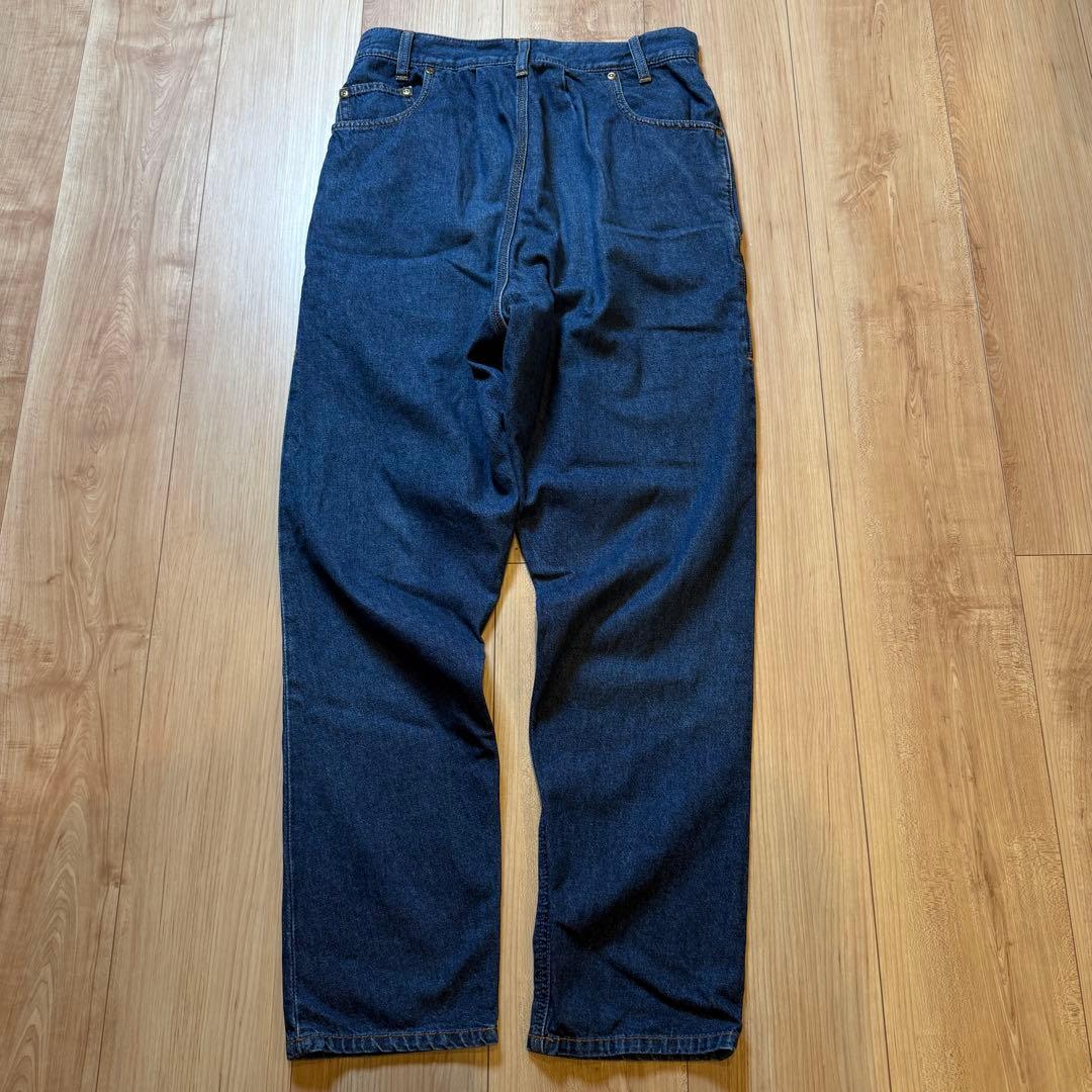【美品】メルシーボークー Lee コラボうしろまえデニムパンツ S