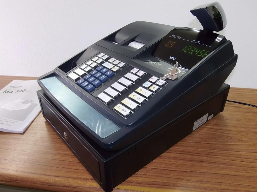 美品 店名設定無料 東芝テック MA-500-5 レジスター 250514