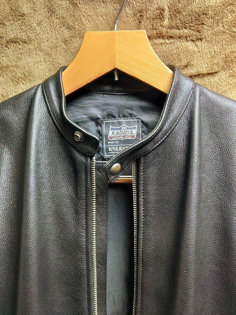 ス*カ様 KADOYA シングルライダースジャケット　Lサイズ