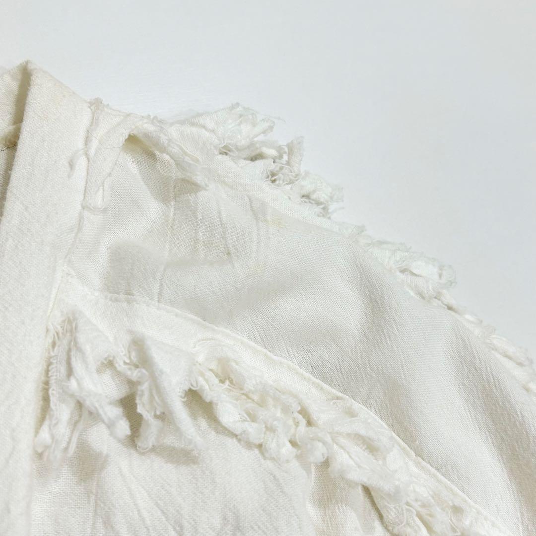 Paula Sweet 80s USA vintage フリンジカーディガン L