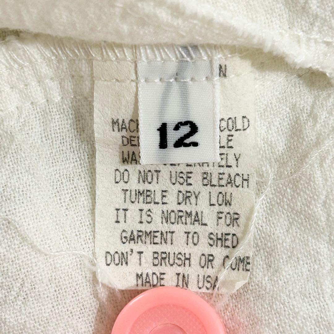 Paula Sweet 80s USA vintage フリンジカーディガン L