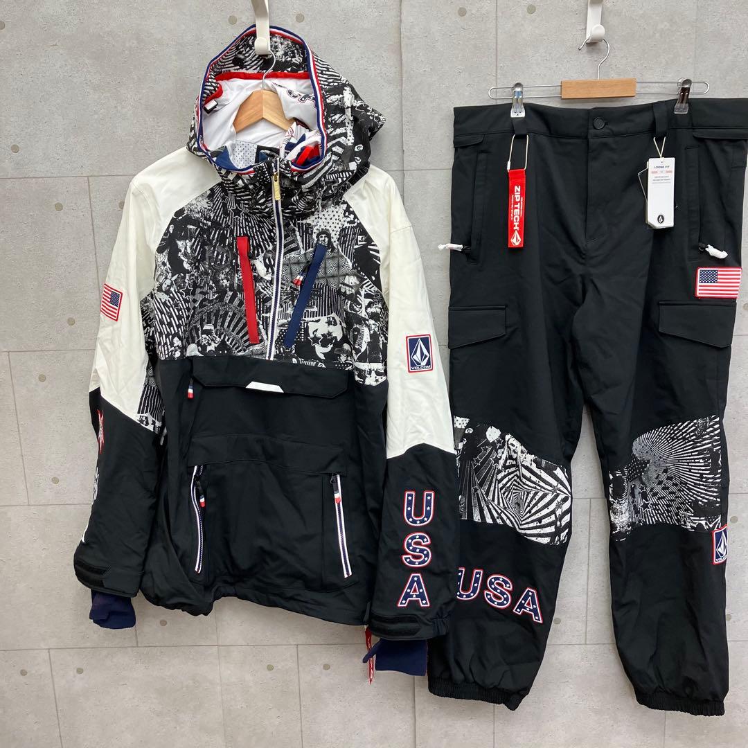 タグ付新品未使用 VOLCOM ボルコム スノボウェア 上下セット オリンピック