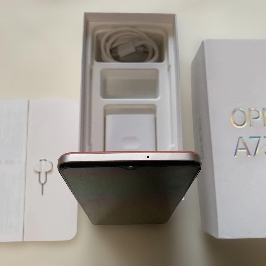 OPPO A73 楽天　64GB スマホ　ダイナミックオレンジ　付属品付　箱付