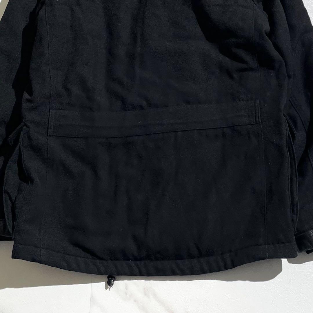 希少✨roar モッズコート コヨーテファー 総柄裏地 シアリング 黒 S~M