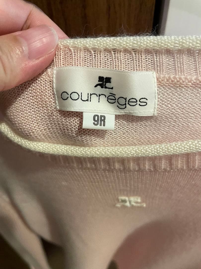 未使用 クレージュ　アンゴラ 入り　ピンク ニット