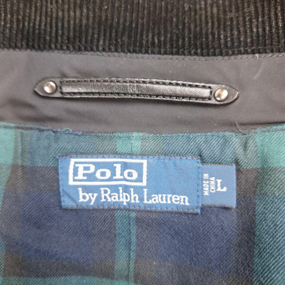 ポロラルフローレン　3WAY　ライナーコート　ブラックウォッチ　フード　L