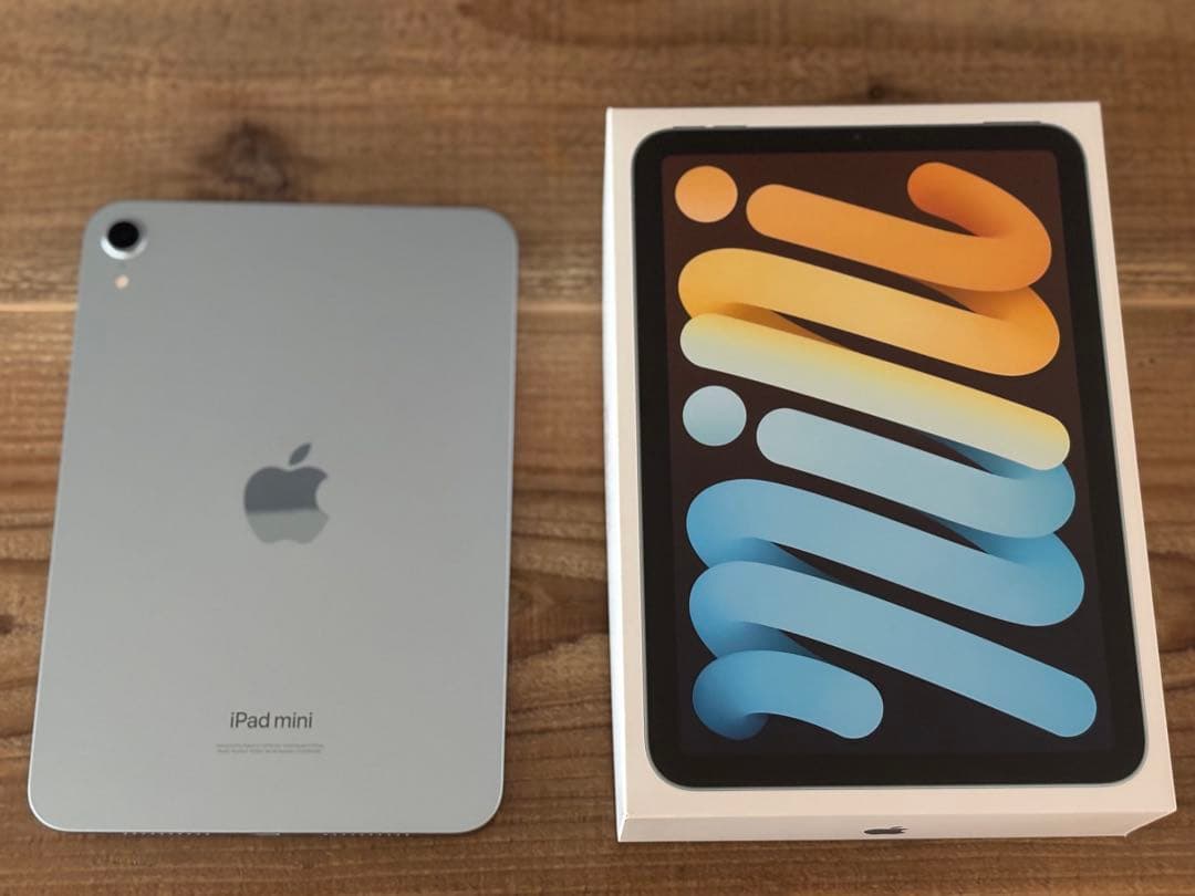 iPad mini 第7世代128GB Wi-Fi ブルー　ケーブル・アダプタ無