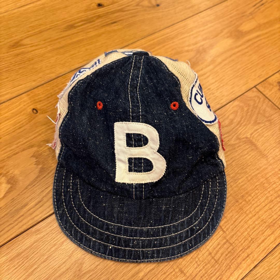 デニムダンガリー　帽子　小沢