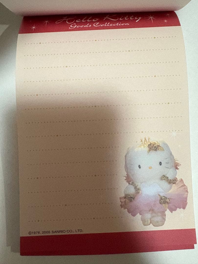 Hello Kitty Goods Collection メモ帳 人形 赤