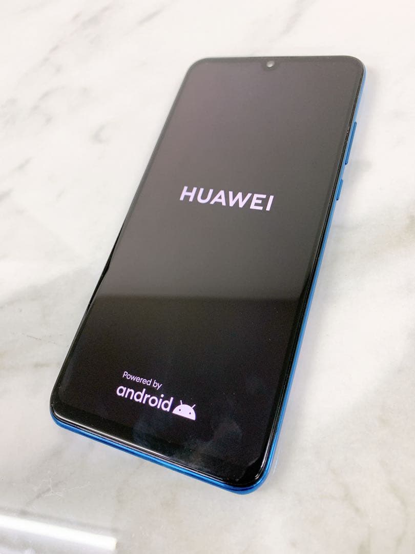 ＋HUAWEI P30 lite ピーコックブルー　64GB MAR-LX2J
