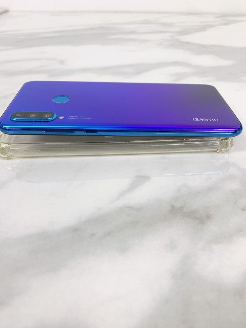 ＋HUAWEI P30 lite ピーコックブルー　64GB MAR-LX2J