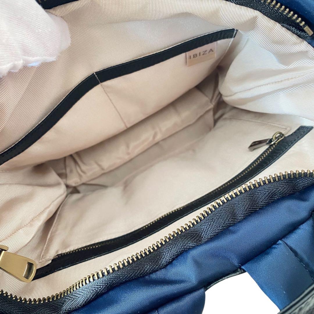 IBIZA イビサ【極美品】ディアリオ 2way ナイロン＆レザーリュック